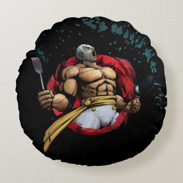 El Fuerte Round Pillow (Front)