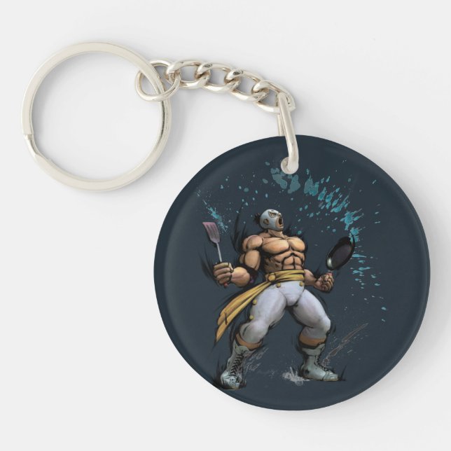 El Fuerte With Frying Pan Keychain (Front)