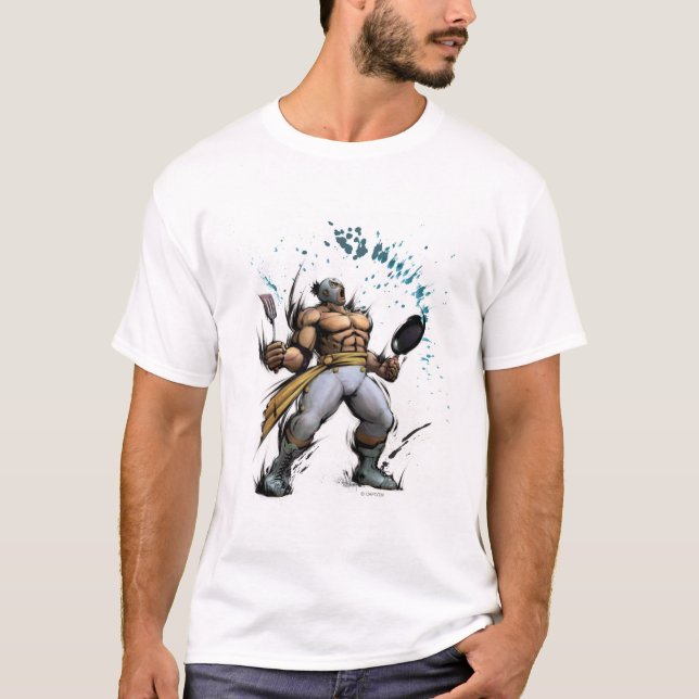 El Fuerte With Frying Pan T-Shirt (Front)