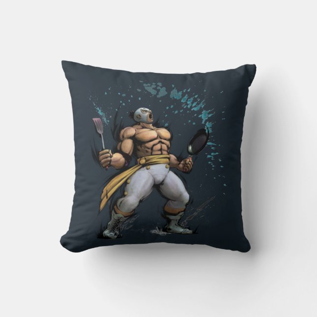 El Fuerte With Frying Pan Throw Pillow (Front)