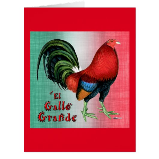 El Gallo Grande Cards (Front)