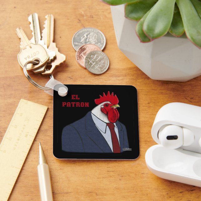 El Gallo Patron Keychain (Desk)