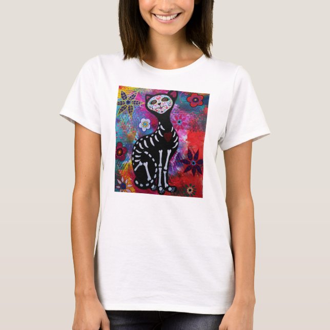 EL GATO CAT DAY OF THE DEAD SHIRT (Front)