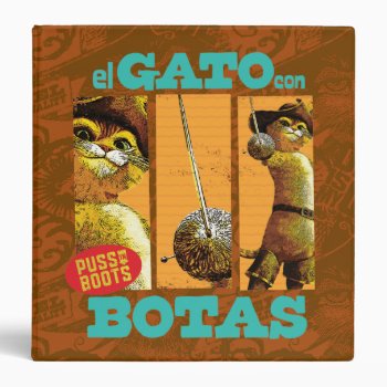 El Gato Con Botas Binder by pussinboots at Zazzle