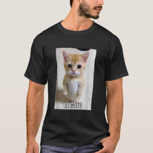 El Gato Meme Sad Crying Cat Munchkin Kitty Meme  T-Shirt