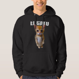 El Gato Meme Sad Crying Cat Munchkin Kitty Meme Tr Hoodie