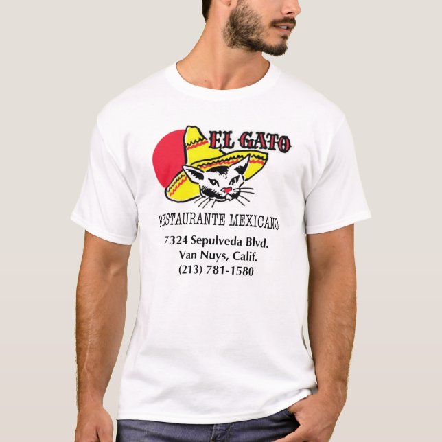EL Gato Restaurante Mexicano T-Shirt (Front)