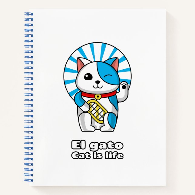 El Gato, The cat for your life! Notebook (Front)