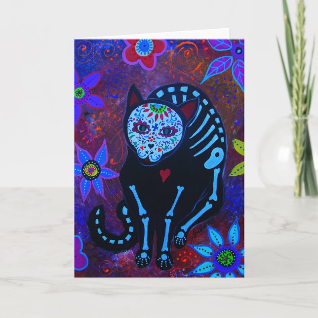 EL GATO VIII DIA DE LOS MUERTOS CAT CARD (Front)
