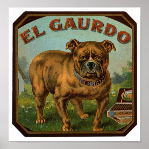 El Gaurdo Cigar Label Poster