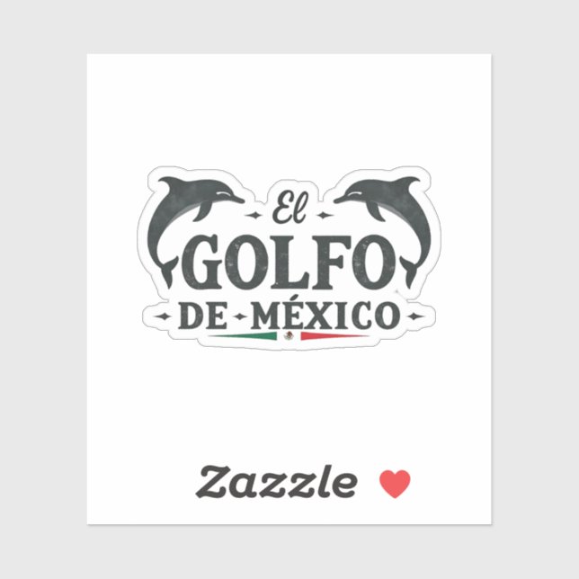 El Golfo De Mexico American Gulf of mexico  Sticker (Sheet)