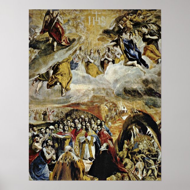 El Greco - allegory of the victory at Lepanto Poster (Front)