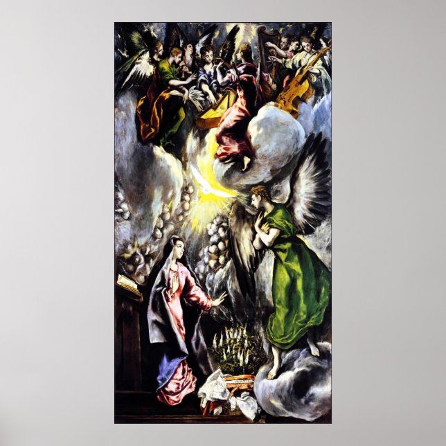 El Greco Annunciation Virgin Mary Poster (Front)