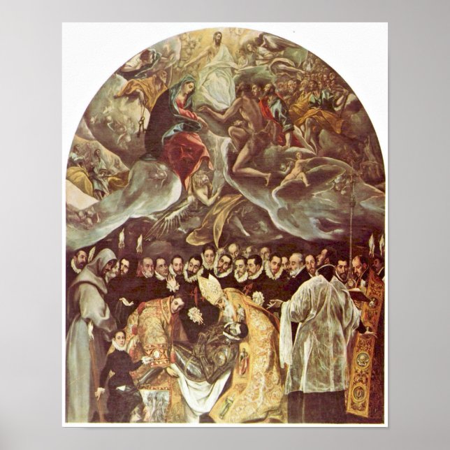 El Greco - Burial of Count Orgaz Poster (Front)