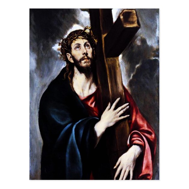 El Greco Christ Carrying The Cross Postcard Zazzle Com   El Greco Christ Carrying The Cross Postcard Raa2e6e55e2304dfb9b5fa90415572feb Vgbaq 8byvr 630 