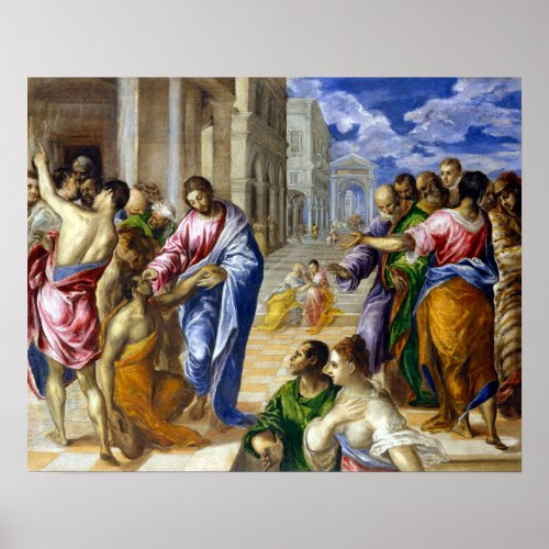 El Greco Christ Healing the Blind Poster