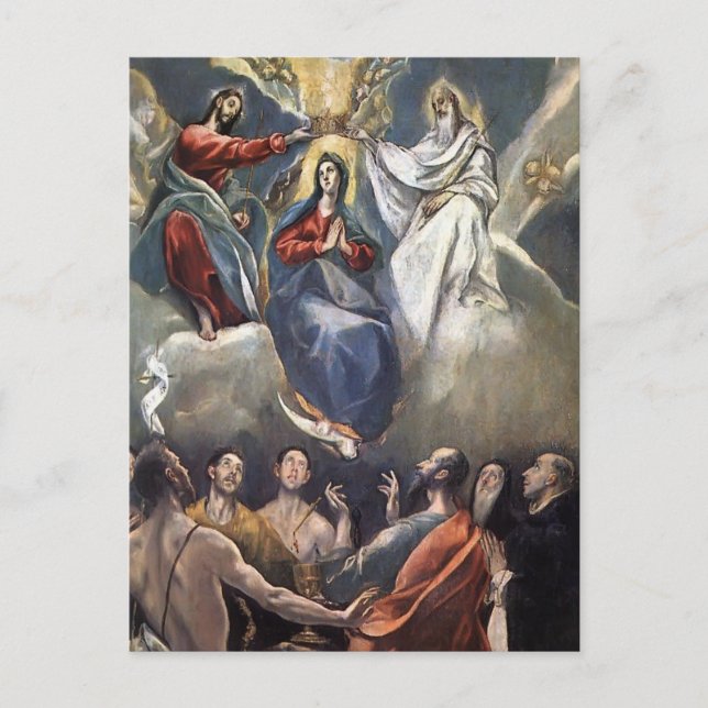 El Greco- Coronation of the Virgin Postcard (Front)
