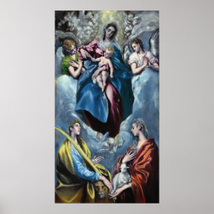 El Greco Madonna and Child with Saint Martina and Poster