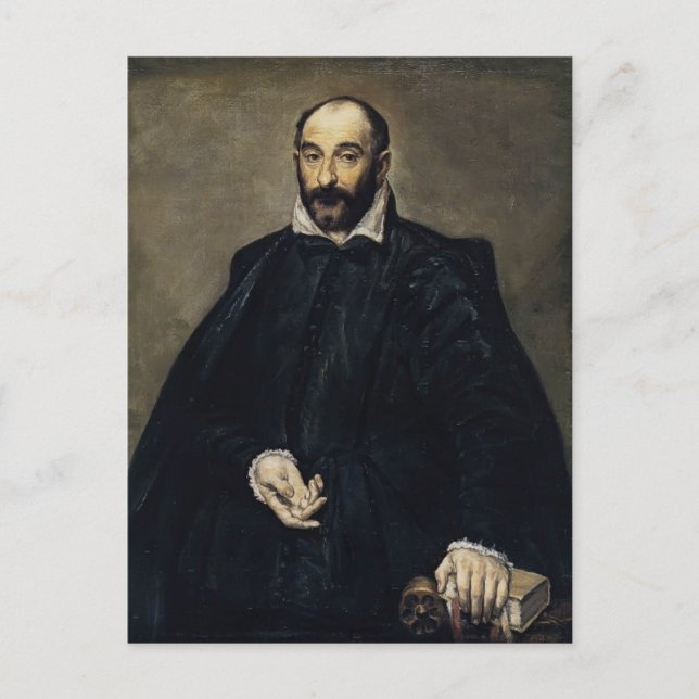 El Greco- Portrait of a man (Andrea Palladio) Postcard (Front)