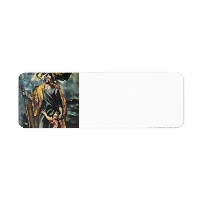 El Greco- St. Joseph and the Christ Child Label (Front)