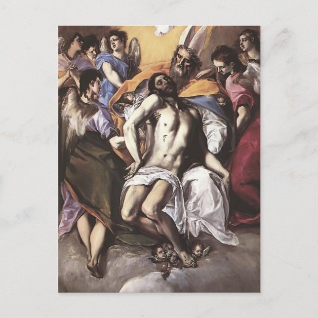 El Greco- The Holy Trinity Postcard (Front)