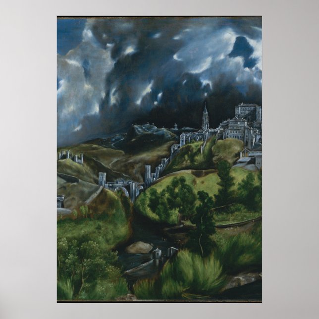EL GRECO - View of Toledo 1596 Poster (Front)