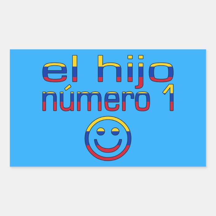 El Hijo Número 1   Number 1 Son in Venezuelan Rectangular Stickers