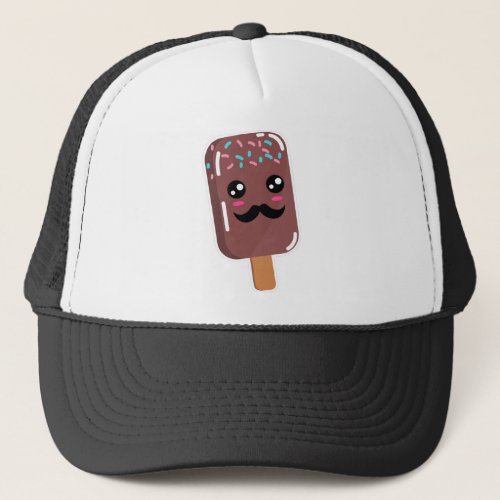 El Ice Cream Chocolate Mostacho K Trucker Hat