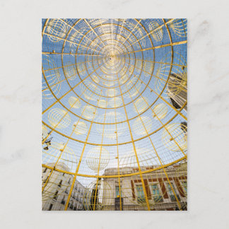 El interior de la Navidad Postcard