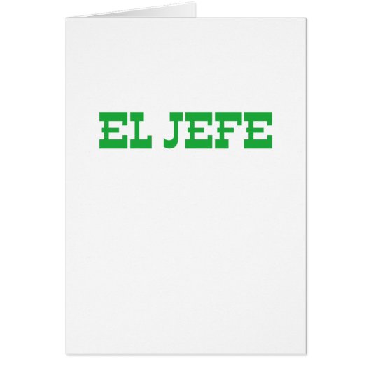 El Jefe Cards (Front)