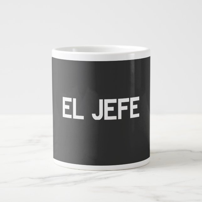 El Jefe Giant Coffee Mug (Front)