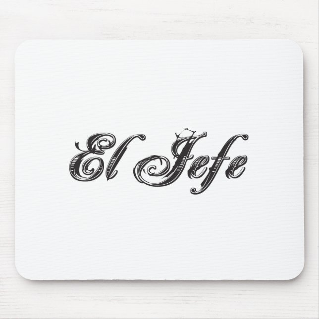 El Jefe logo Estilo Style Mouse Pad (Front)