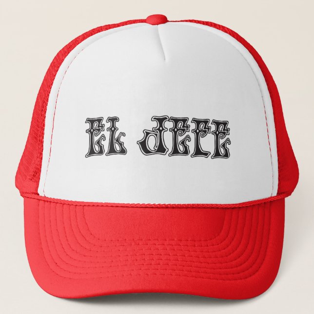El Jefe logo Liquido Liquid Trucker Hat (Front)