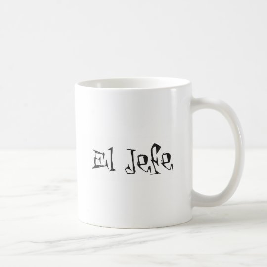 El Jefe logo tuerto funky Coffee Mug