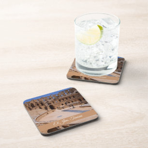 El Jem Gladiator Colosseum Tunisia Travel Souvenir Beverage Coaster