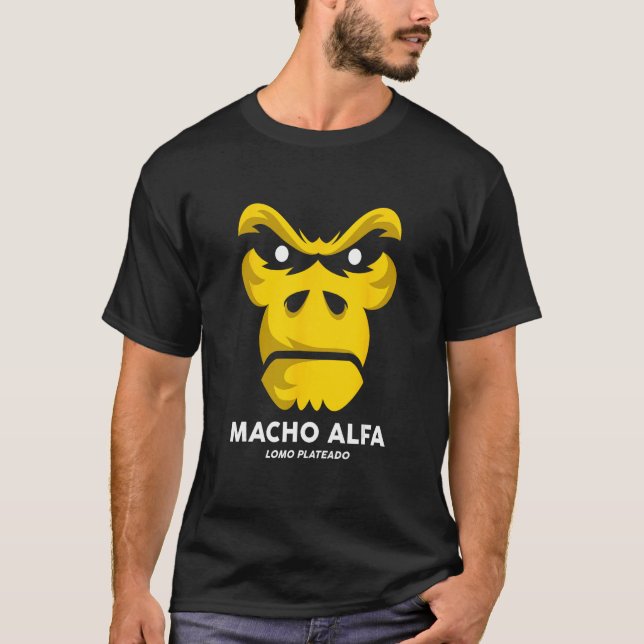 El Macho Alfa Lomo Plateado 1 T-Shirt (Front)