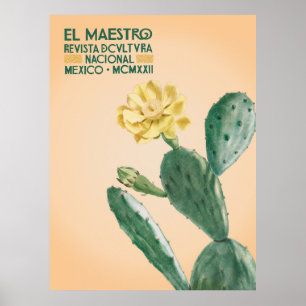 El Maestro Cactus Print Mexican Botanical Art