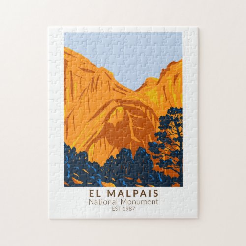  El Malpais National Monument New Mexico Vintage Jigsaw Puzzle