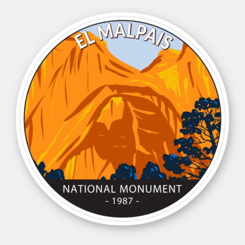 El Malpais National Monument New Mexico Vintage Sticker