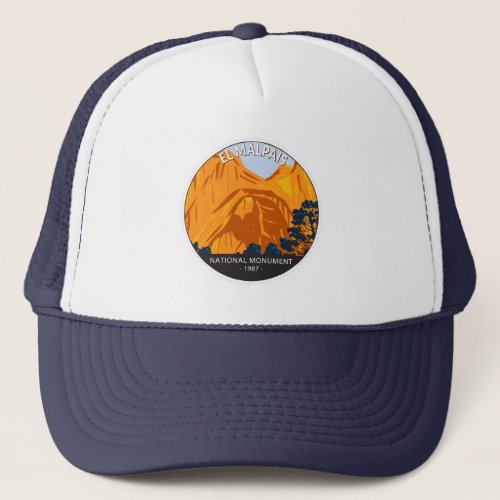  El Malpais National Monument New Mexico Vintage  Trucker Hat