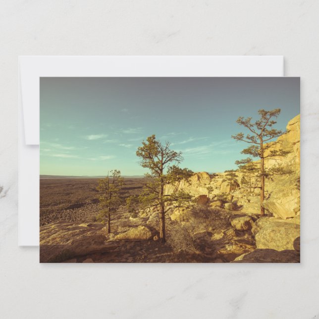 El Malpais, New Mexico Landscape Photo Card (Front)