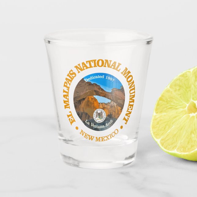 El Malpais (NM) Shot Glass (Front)