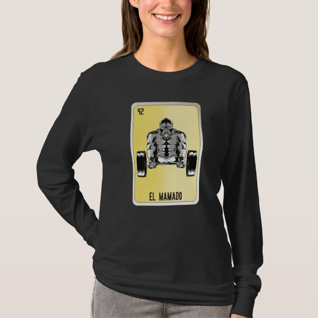 El Mamado Mexican Slang Lottery Bingo Cards   T-Shirt (Front)