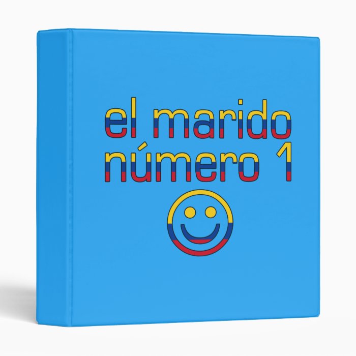 El Marido Número 1   Number 1 Husband in Colombian Vinyl Binder