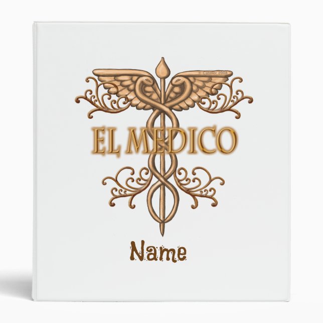El medico doctor  3 ring binder (Front)