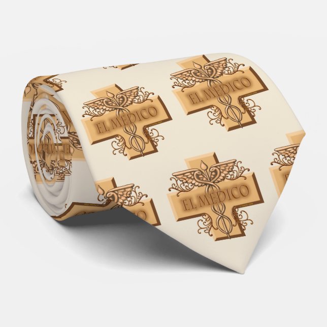El Medico Spanish Doctor Neck Tie (Rolled)