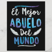 El Mejor Abuelo Del Mundo Grandpa Fathers Day (Front)