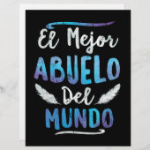 El Mejor Abuelo Del Mundo Grandpa Fathers Day (Front/Back)