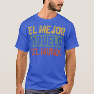 El Mejor Abuelo Del Mundo Men Retro Vintage Decor T-Shirt