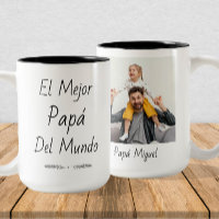 El Mejor Papá del Mundo – Custom Photo & Name